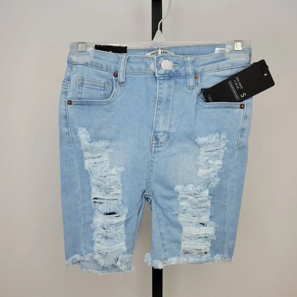𝅺American  Bazi High Waist Bermuda Shorts - Picture 1 of 5